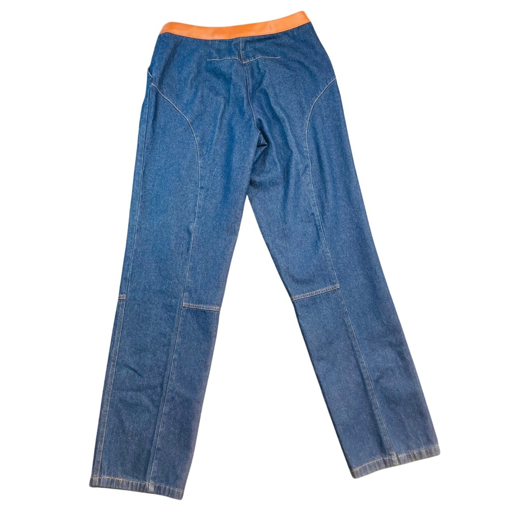 Vintage Forenza Women's High Rise Straight Leg Jeans Size 12T Blue Denim Trim - Picture 2 of 6